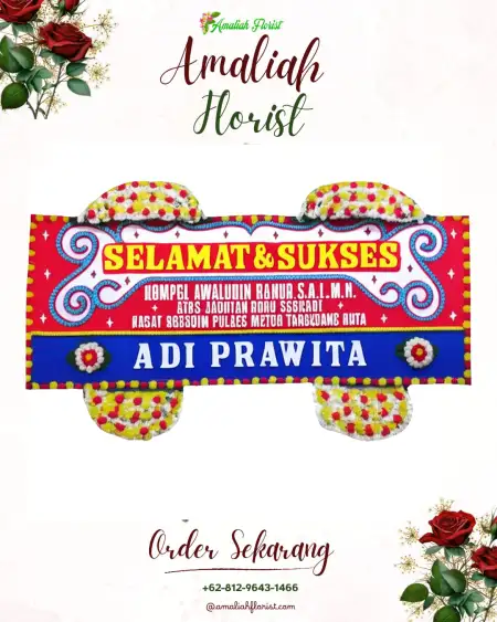Papan Bunga Ucapan Selamat Manyarejo